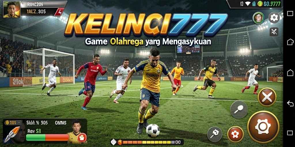 Tampilan permainan KELINCI777 dengan aksi olahraga yang seru.