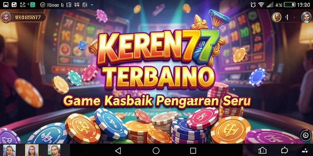 Tampilan gameplay KEREN77 dengan suasana kasino yang mengasyikkan.