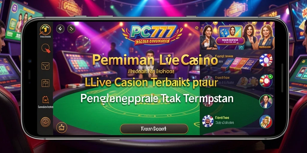 Tampilan gameplay Live Casino di PC777 yang mengasyikkan.