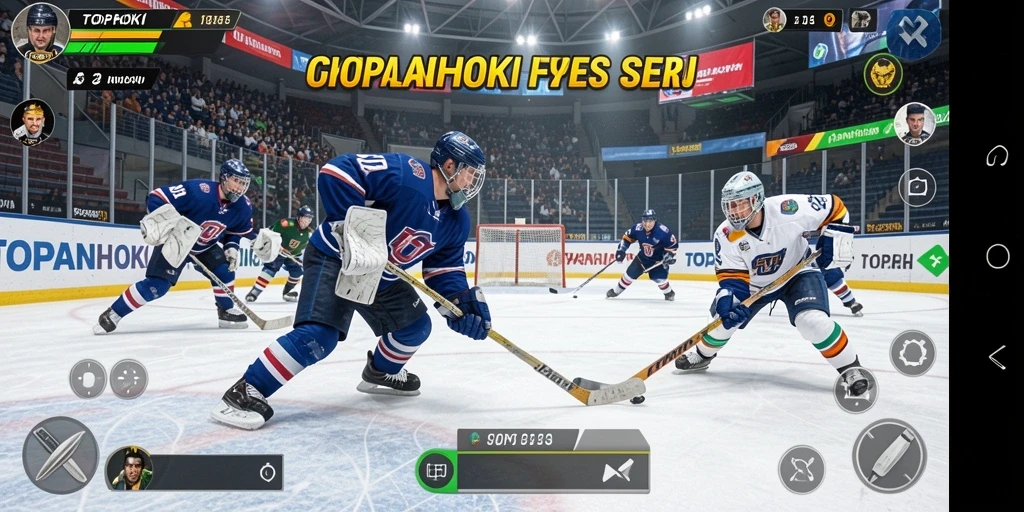 Tampilan gameplay seru di TOPANHOKI dengan aksi hoki yang mendebarkan.