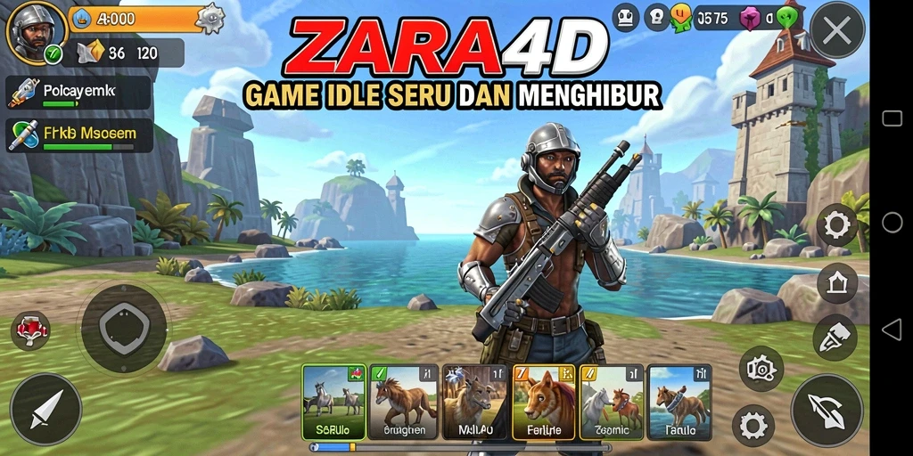 Tampilan gameplay ZARA4D yang menarik dan penuh warna.